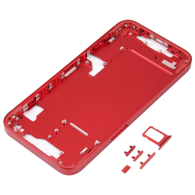 For iPhone 14 Middle Frame with Side Keys (Red) -  by PMC Jewellery | Online Shopping South Africa | PMC Jewellery