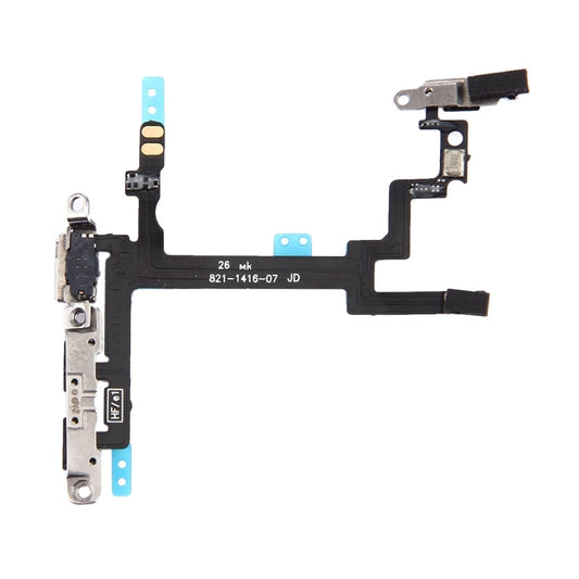 Power Button & Volume Button Flex Cable with Brackets for iPhone 5 - iPhone 5 Parts by PMC Jewellery | Online Shopping South Africa | PMC Jewellery