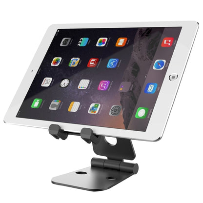 Universal Aluminum Alloy Foldable Adjustable Holder Stand, for iPad, Samsung, Lenovo, Sony, and other Tablet(Black) - Desktop Holder by PMC Jewellery | Online Shopping South Africa | PMC Jewellery