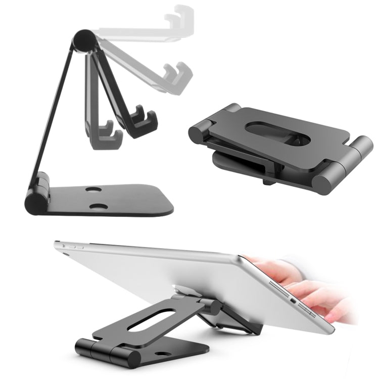 Universal Aluminum Alloy Foldable Adjustable Holder Stand, for iPad, Samsung, Lenovo, Sony, and other Tablet(Silver) - Desktop Holder by PMC Jewellery | Online Shopping South Africa | PMC Jewellery