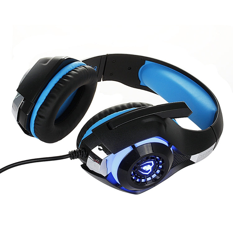 Beexcellent GM-1 Stereo Bass Gaming Wired Headphone with Microphone & LED Light, For PS4, Smartphone, Tablet, PC, Notebook(Blue) - Multimedia Headset by PMC Jewellery | Online Shopping South Africa | PMC Jewellery