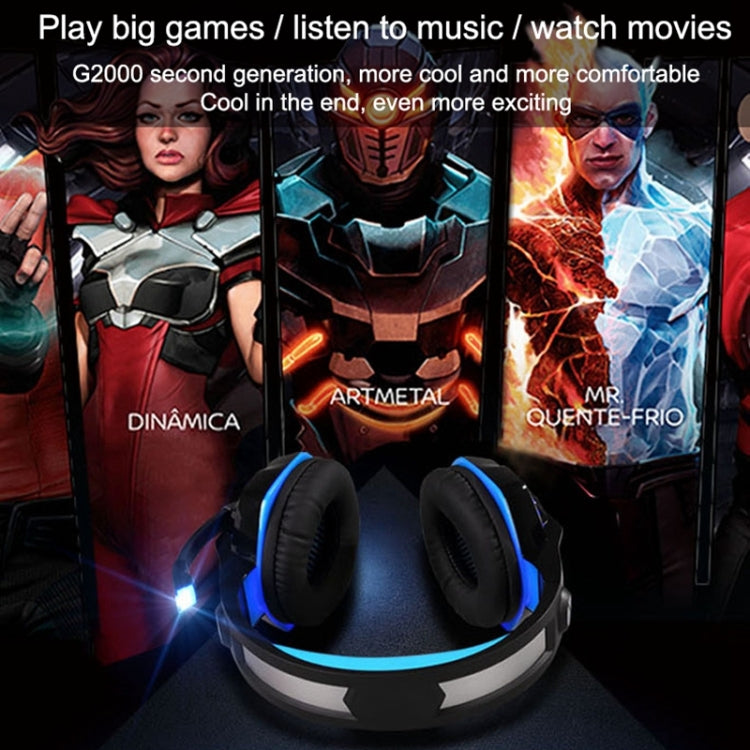 KOTION EACH G2000 Stereo Bass Gaming Headphone with Microphone & LED Light, For PS4, Smartphone, Tablet, Computer, Notebook(Red) - free shipping - PMC TechLife - Order now!