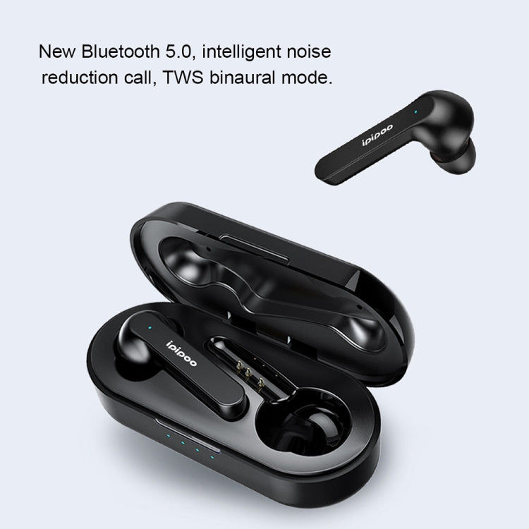 ipipoo TP-2 TWS Bluetooth V5.0 Headset(Black) - TWS Earphone by ipipoo | Online Shopping South Africa | PMC Jewellery