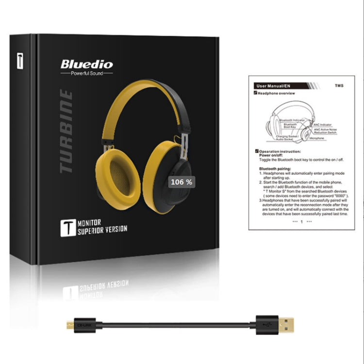 Bluedio TMS Bluetooth Version 5.0 Headset Bluetooth Headset Can Connect Cloud Data to APP(Black) - Headset & Headphone by Bluedio | Online Shopping South Africa | PMC Jewellery