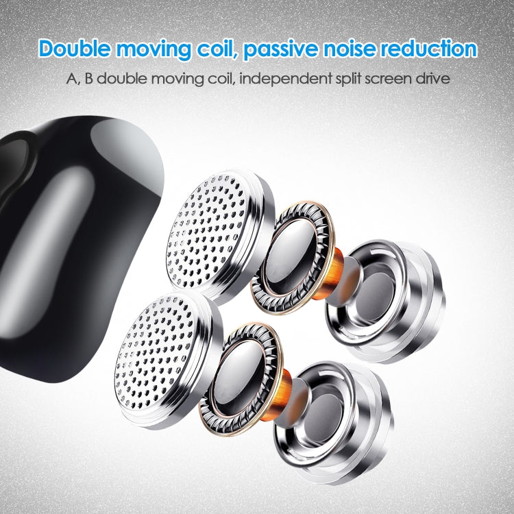 BH-I37 Bluetooth 5.0 Wire-controlled Bluetooth Earphone Built-in High-fidelity Microphone, Support Call(Black) - Bluetooth Earphone by PMC TechLife | Online Shopping South Africa | PMC TechLife