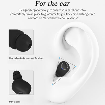 Q1 TWS Bluetooth 5.0 Binaural Stereo Wireless Sports Bluetooth Earphone(White) - TWS Earphone by PMC Jewellery | Online Shopping South Africa | PMC Jewellery