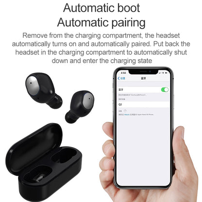 Q2 TWS Bluetooth 5.0 Binaural Stereo Wireless Sports Bluetooth Earphone(Black) - TWS Earphone by PMC Jewellery | Online Shopping South Africa | PMC Jewellery