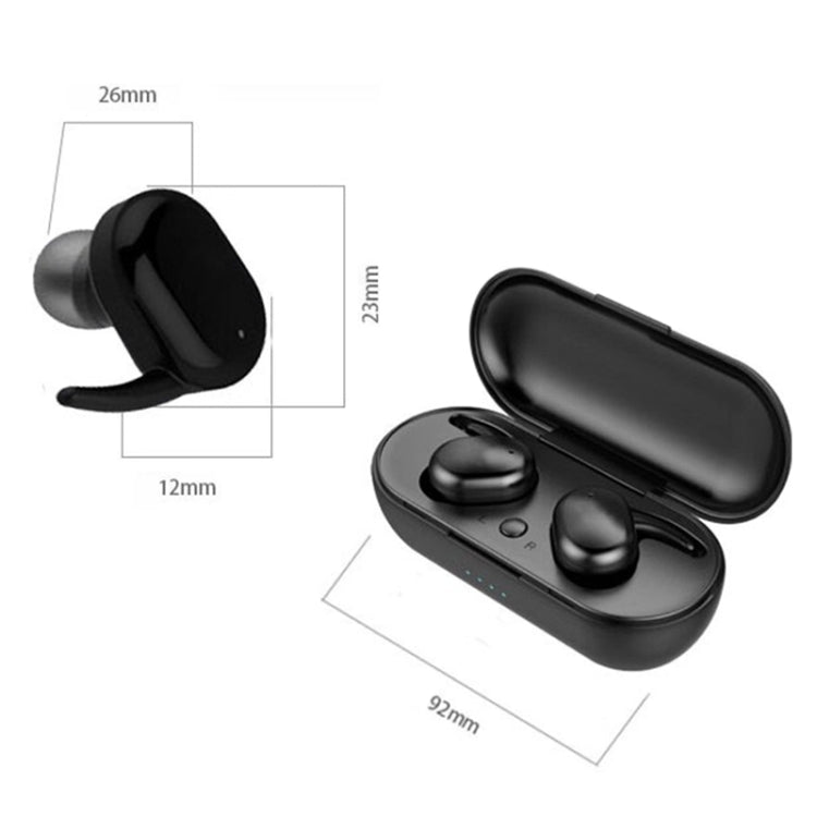 TWS-4 IPX5 Waterproof Bluetooth 5.0 Touch Wireless Bluetooth Earphone with Charging Box, Support HD Call & Voice Prompts(Black) - TWS Earphone by PMC Jewellery | Online Shopping South Africa | PMC Jewellery