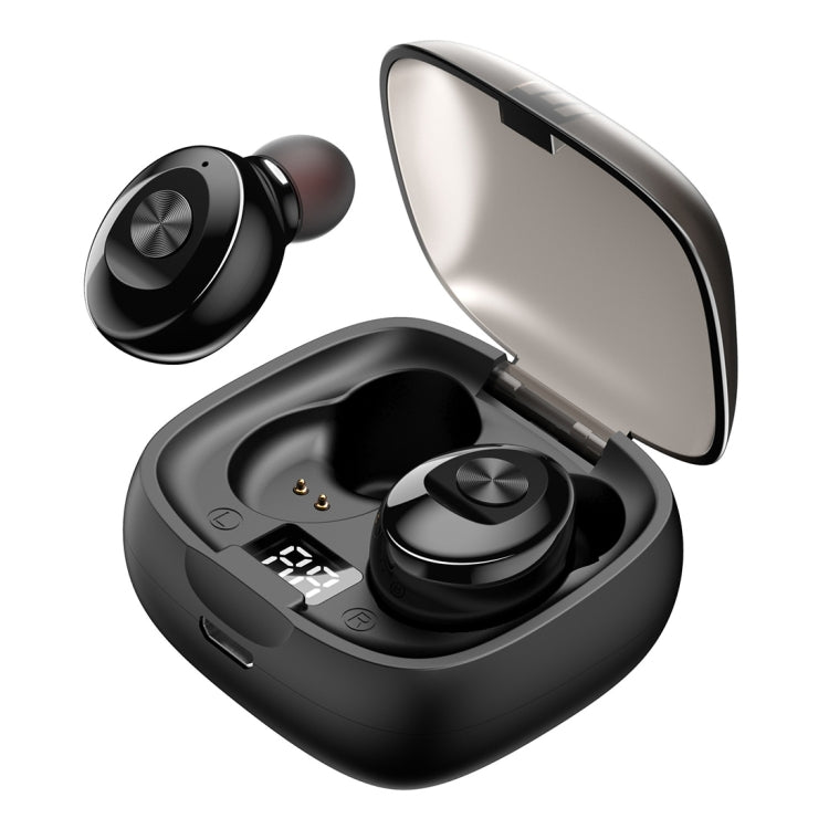 XG-8 TWS Digital Display Touch Bluetooth Earphone with Magnetic Charging Box(Black) - TWS Earphone by PMC Jewellery | Online Shopping South Africa | PMC Jewellery