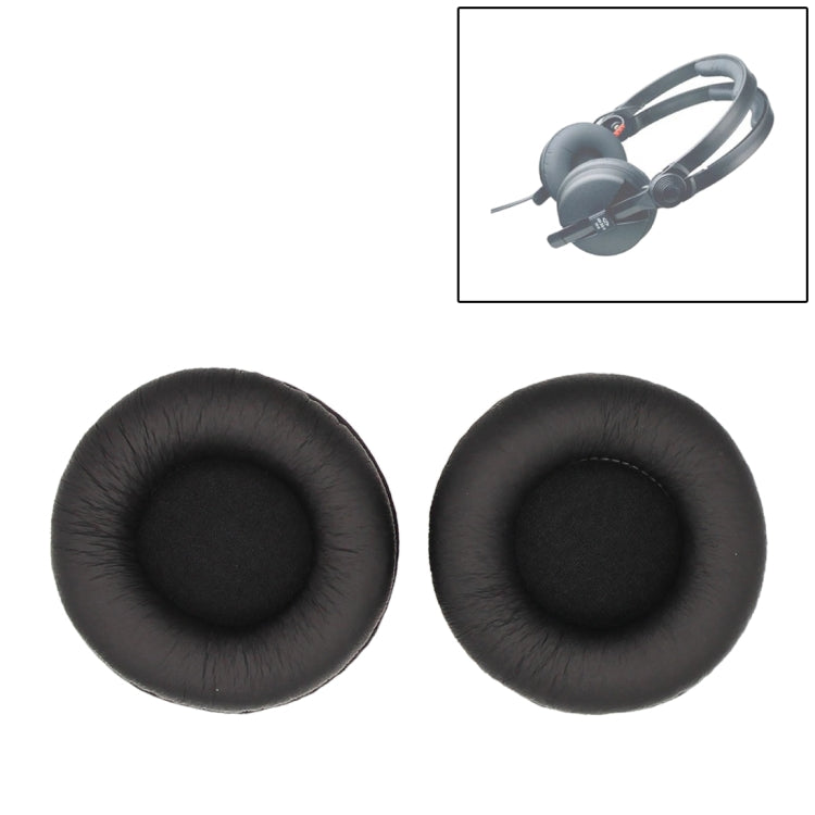 1 Pair For Sennheiser HD25-1 II Headset Cushion Sponge Cover Earmuffs Replacement Earpads(Black) - Earmuff & Pad by PMC TechLife | Online Shopping South Africa | PMC TechLife