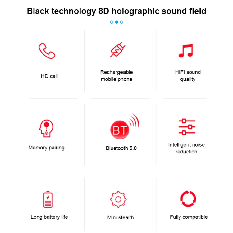 S11 TWS Touch Bluetooth Earphone with Magnetic Charging Box, Support Three-screen LED Power Display - TWS Earphone by PMC Jewellery | Online Shopping South Africa | PMC Jewellery