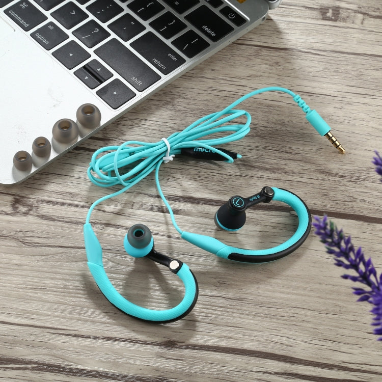 Mucro MB-232 Running In-Ear Sport Earbuds Earhook Wired Stereo Headphones for Jogging Gym(Blue) - free shipping - PMC TechLife - Order now!