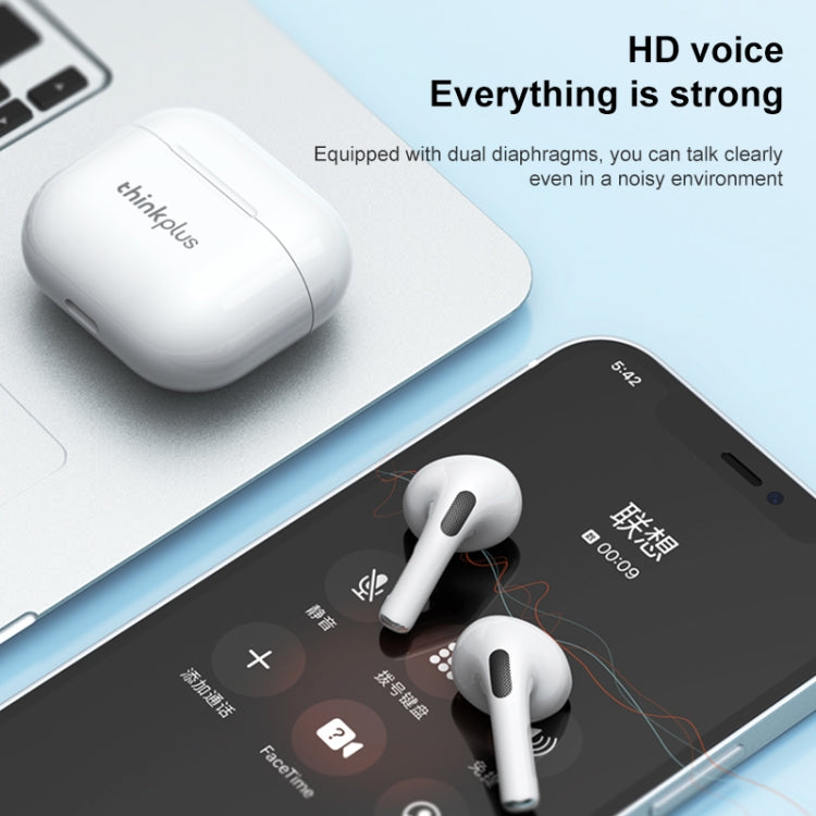 Original Lenovo LivePods LP40 TWS IPX4 Waterproof Bluetooth Earphone with Charging Box, Support Touch & HD Call & Siri & Master-slave Switching (White) - Bluetooth Earphone by Lenovo | Online Shopping South Africa | PMC Jewellery