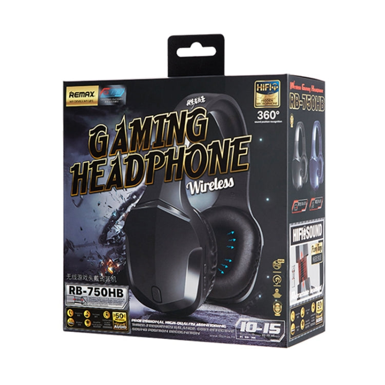 REMAX RB-750HB Wireless Gaming Bluetooth V5.0 Headphone (Navy Blue) - Headset & Headphone by REMAX | Online Shopping South Africa | PMC Jewellery