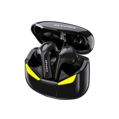 awei T35 Bluetooth V5.0 Ture Wireless Sports Game Dual Mode IPX5 Waterproof TWS Headset with Charging Case (Black) - TWS Earphone by awei | Online Shopping South Africa | PMC Jewellery