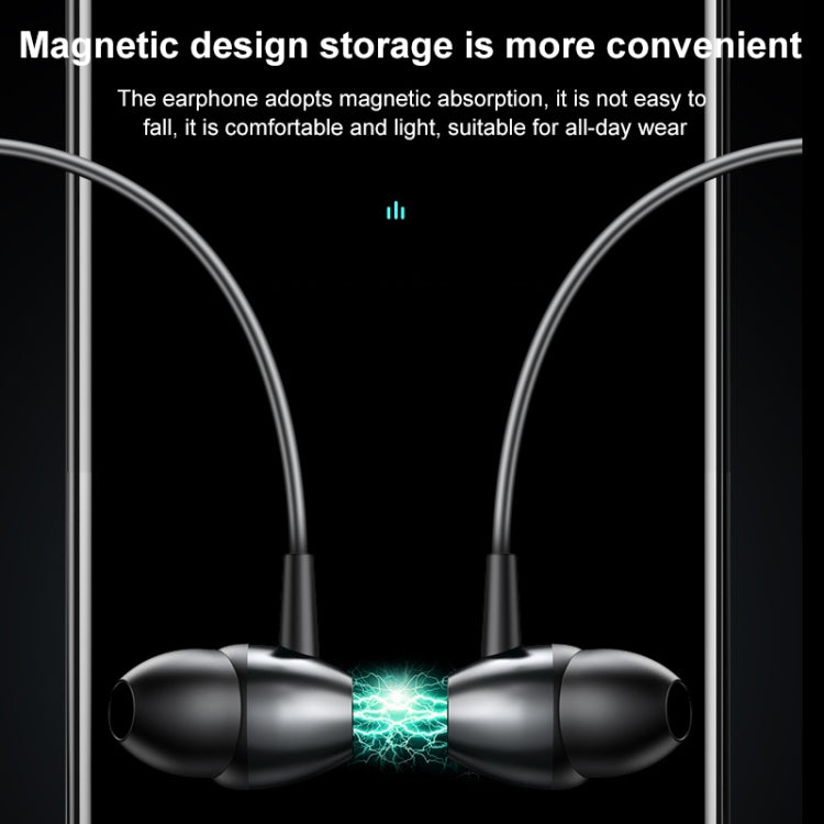 M61 Bluetooth 5.1 Business Sport Magnetic Metal Stereo Neck-mounted Bluetooth Earphone(Red) - Neck-mounted Earphone by PMC TechLife | Online Shopping South Africa | PMC TechLife