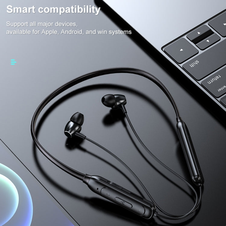 M61 Bluetooth 5.1 Business Sport Magnetic Metal Stereo Neck-mounted Bluetooth Earphone(Navy Blue) - Neck-mounted Earphone by PMC TechLife | Online Shopping South Africa | PMC TechLife