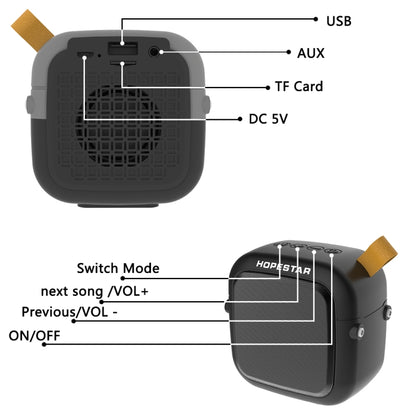 HOPESTAR T5mini Bluetooth 4.2 Portable Mini Wireless Bluetooth Speaker (Black) - Mini Speaker by HOPESTAR | Online Shopping South Africa | PMC Jewellery
