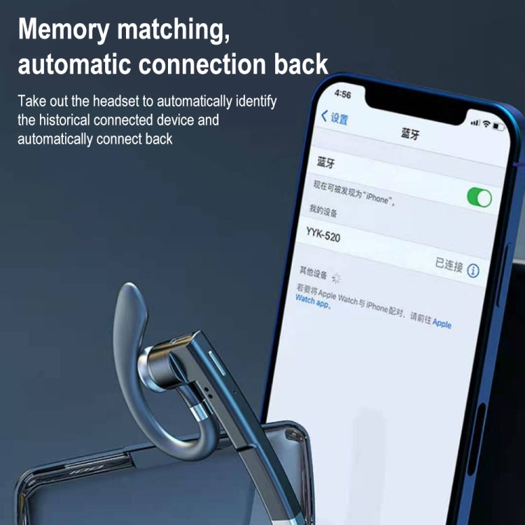 YYK-520 Single Rotatable Earhook Noise Cancelling Wireless Bluetooth Earphone, Specification: Simplified Version - Bluetooth Earphone by PMC TechLife | Online Shopping South Africa | PMC TechLife
