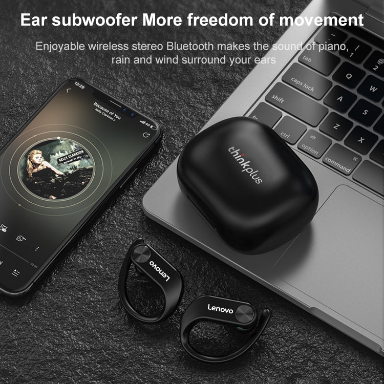 Original Lenovo LivePods LP7 IPX5 Waterproof Ear-mounted Bluetooth Earphone with Magnetic Charging Box & LED Battery Display, Support for Calls & Automatic Pairing(White) - Bluetooth Earphone by Lenovo | Online Shopping South Africa | PMC Jewellery