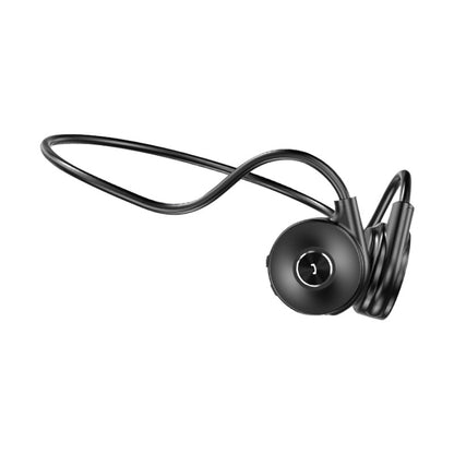 M-1 Back-mounted Touch Noise Reduction Bone Conduction Bluetooth Earphone with Detachable Microphone (Black) - Headset & Headphone by PMC Jewellery | Online Shopping South Africa | PMC Jewellery