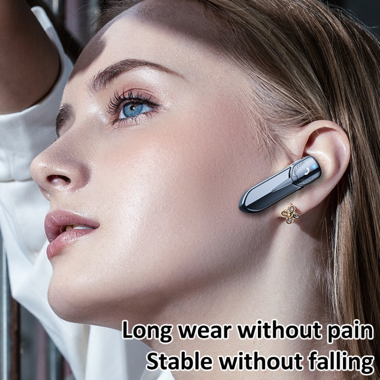 M81 CVC Noise Reduction Unilateral Business Ear-mounted Bluetooth Earphone, Support Siri & One for Two(Rose Gold) - Bluetooth Earphone by PMC TechLife | Online Shopping South Africa | PMC TechLife