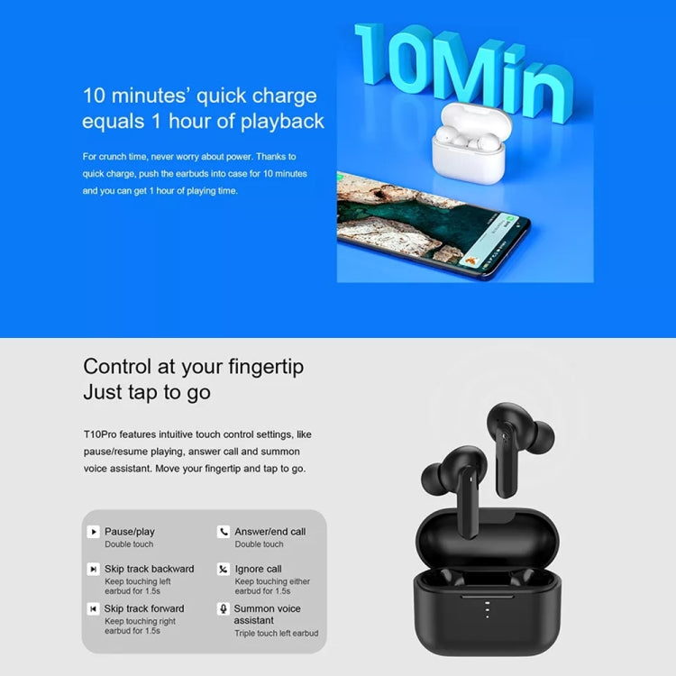 Original Xiaomi Youpin QCY T10 Pro Bluetooth 5.2 In Ear HiFi