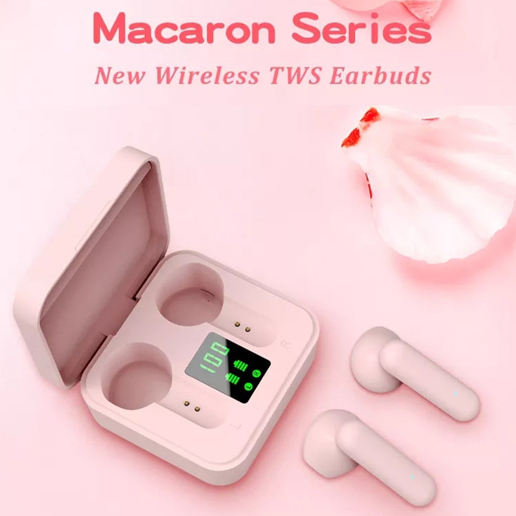 ETE-16 TWS Semi-In-Ear Digital Display Sports Bluetooth Earphones (Green) - TWS Earphone by PMC TechLife | Online Shopping South Africa | PMC TechLife