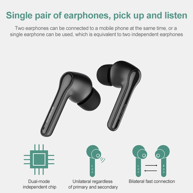 ETE-51 TWS In-Ear Wireless Touch Control Bluetooth 5.0 Sports Earphones (Black) - TWS Earphone by PMC TechLife | Online Shopping South Africa | PMC TechLife