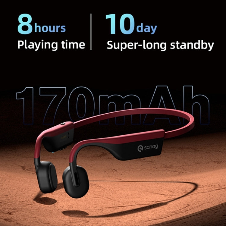 Sanag A9S Bone Conduction Bluetooth 5.1 HiFi Sports Earphone (Black) - Sport Earphone by Sanag | Online Shopping South Africa | PMC Jewellery | Buy Now Pay Later Mobicred