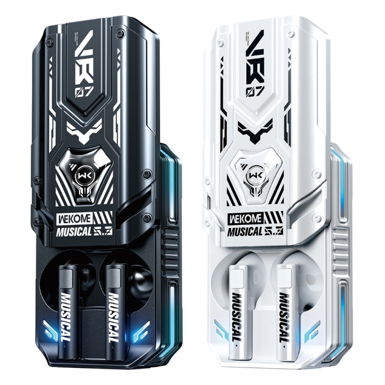 WEKOME VB07 Mecha Series Blade Wireless Bluetooth Earphone (White) - Bluetooth Earphone by WK | Online Shopping South Africa | PMC TechLife | Buy Now Pay Later Mobicred
