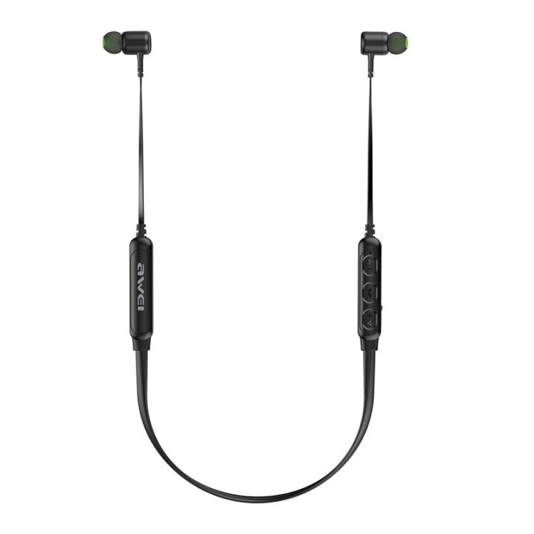 awei G30BL Neck-mounted Wireless Bluetooth Sports Stereo Earphone(Black) - Neck-mounted Earphone by awei | Online Shopping South Africa | PMC Jewellery