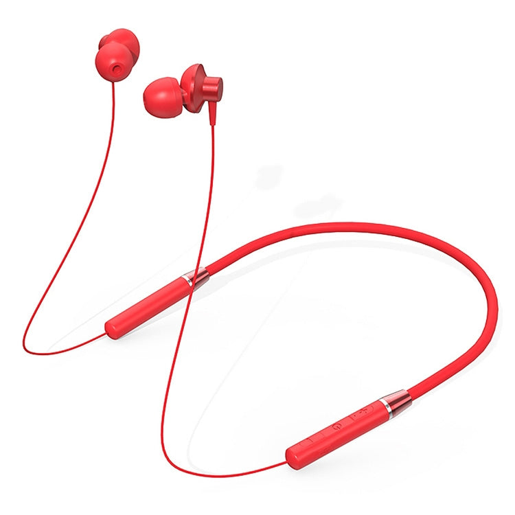 Original Lenovo HE05 Neck-Mounted Magnetic In-Ear Bluetooth Headset(Red) - Neck-mounted Earphone by Lenovo | Online Shopping South Africa | PMC Jewellery