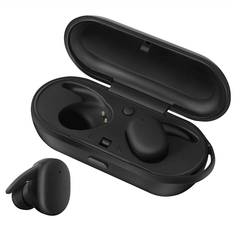 DT-7 IPX Waterproof Bluetooth 5.0 Wireless Bluetooth Earphone with 300mAh Magnetic Charging Box, Support Call(Black) - Bluetooth Earphone by PMC Jewellery | Online Shopping South Africa | PMC Jewellery