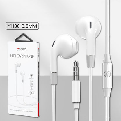 Yesido YH30 3.5mm In-Ear Wired Earphone, Length: 1.2m - In Ear Wired Earphone by Yesido | Online Shopping South Africa | PMC Jewellery