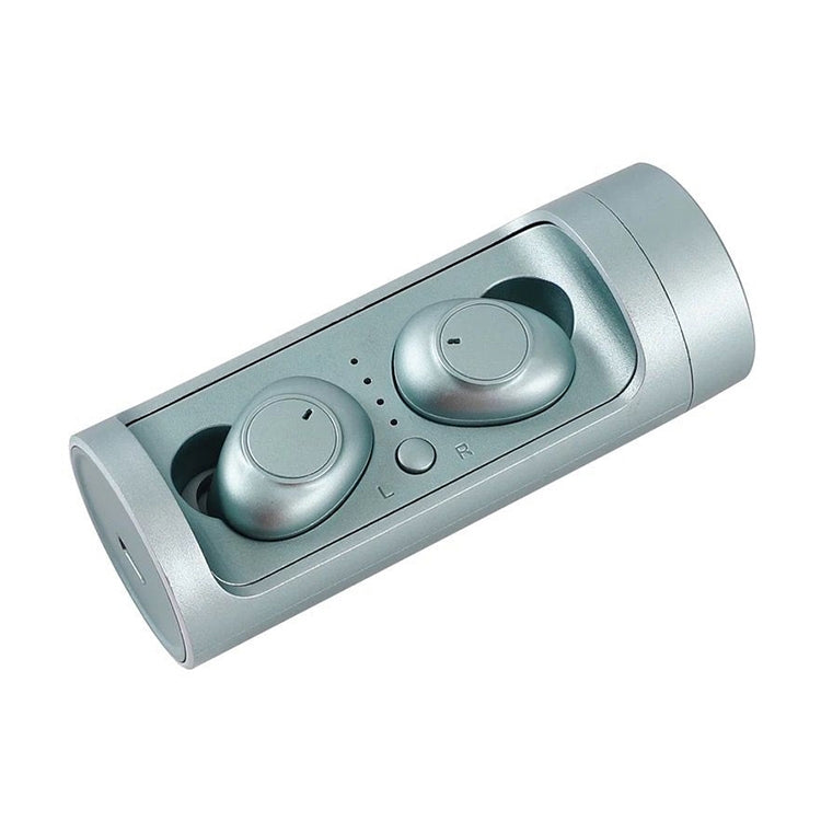 DT-15 Wireless Two Ear Bluetooth Headset Supports Touch & Smart Magnetic Charging & Power On Automatic Pairing (Green) - Bluetooth Earphone by PMC TechLife | Online Shopping South Africa | PMC TechLife
