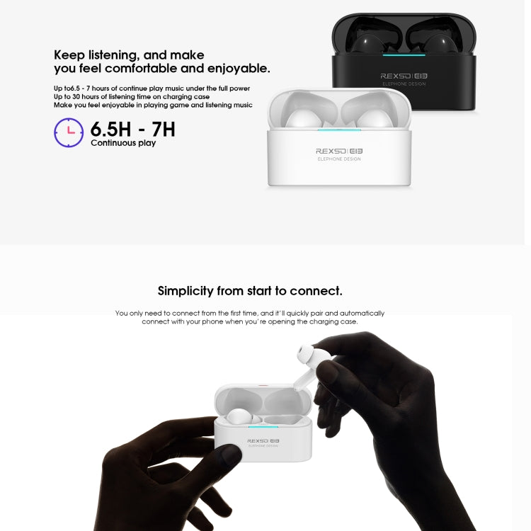 ELEPHONE Elepods X Wireless ANC Noise Cancellation Bluetooth 5.0 Earphone with Charging Box(Black) - free shipping - PMC TechLife - Order now!