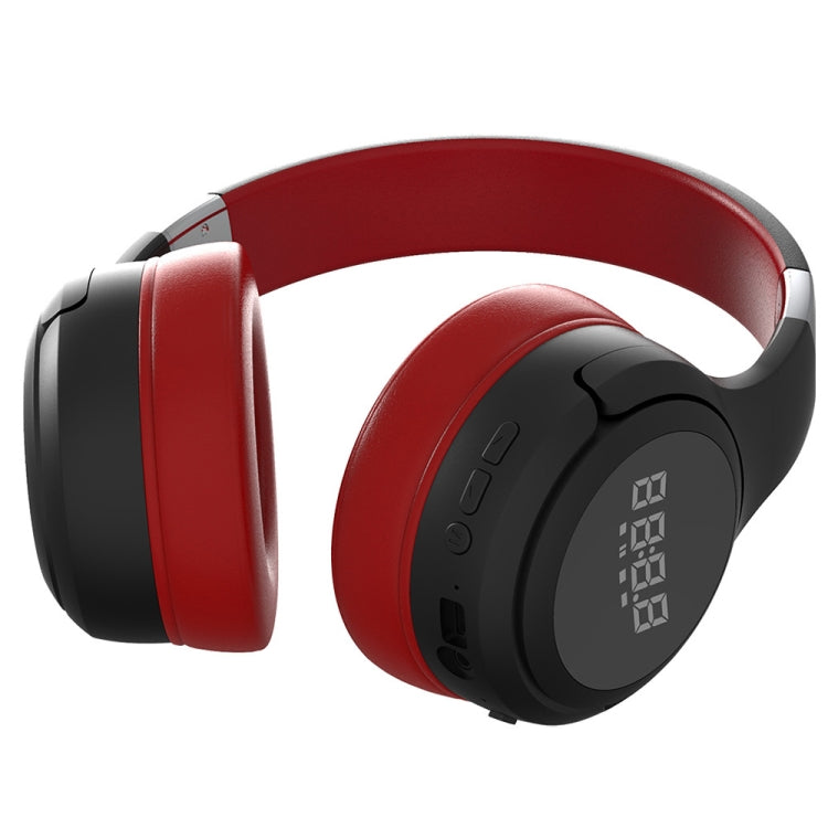 ZEALOT B28 Folding Headband Bluetooth Stereo Music Headset with Display (Red) - free shipping - PMC TechLife - Order now!