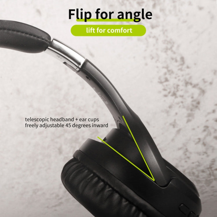 ZEALOT B28 Folding Headband Bluetooth Stereo Music Headset with Display (Black Blue) - free shipping - PMC TechLife - Order now!