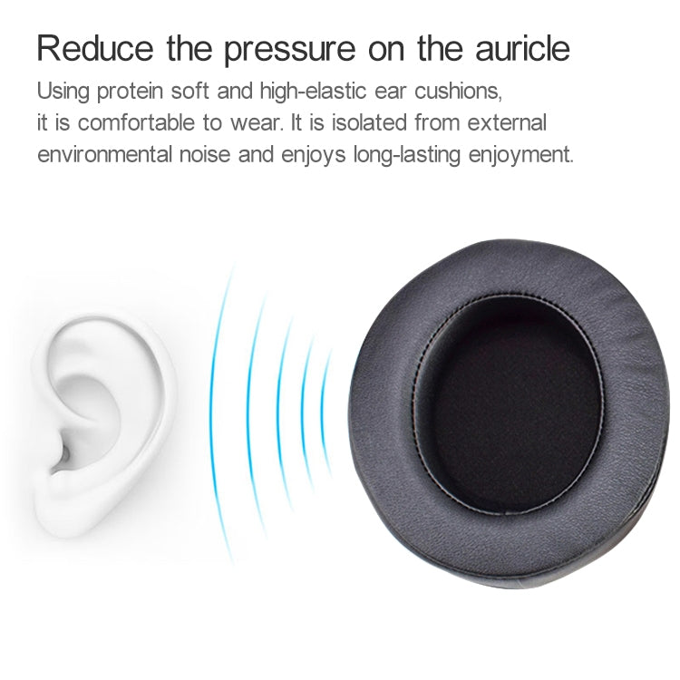 2 PCS For Razer Kraken 7.1 V2 Pro Headphone Cushion Sponge Black Net Cover Earmuffs Replacement Earpads - Earmuff & Pad by PMC TechLife | Online Shopping South Africa | PMC TechLife