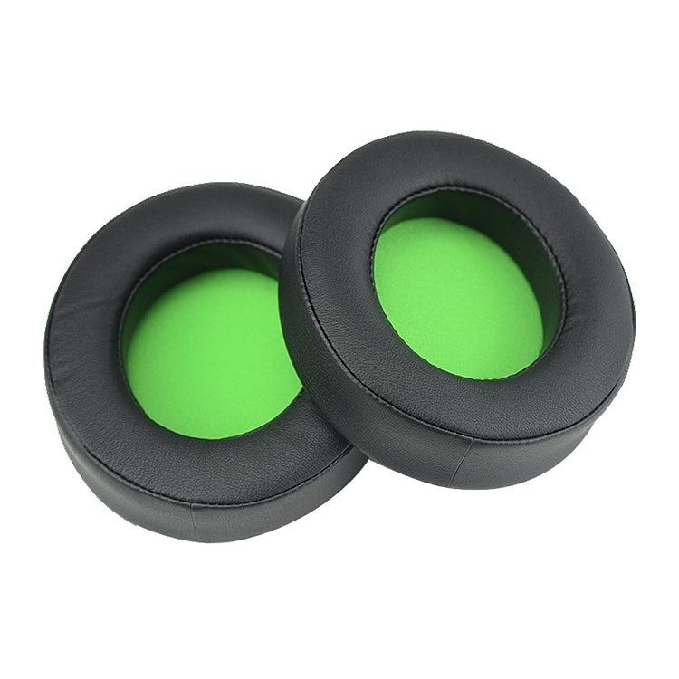2 PCS For Razer Kraken 7.1 V2 Pro Headphone Cushion Sponge Green Net Cover Earmuffs Replacement Earpads - Earmuff & Pad by PMC TechLife | Online Shopping South Africa | PMC TechLife