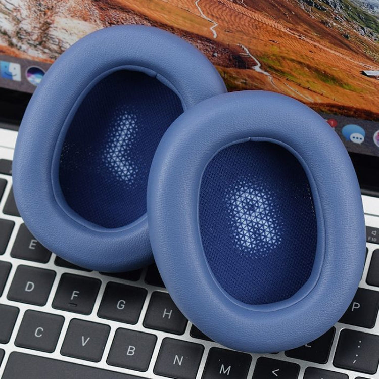 For JBL Everest Elite 750NC Headphones Imitation Leather + Foam Soft Earphone Protective Cover Earmuffs, One Pair(Blue) - Earmuff & Pad by PMC TechLife | Online Shopping South Africa | PMC TechLife