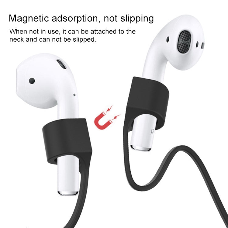 Wireless Bluetooth Headset Anti-lost Rope Magnetic Silicone Lanyard for Apple AirPods 1 / 2(Blue) - Anti-lost & Holder by PMC TechLife | Online Shopping South Africa | PMC TechLife