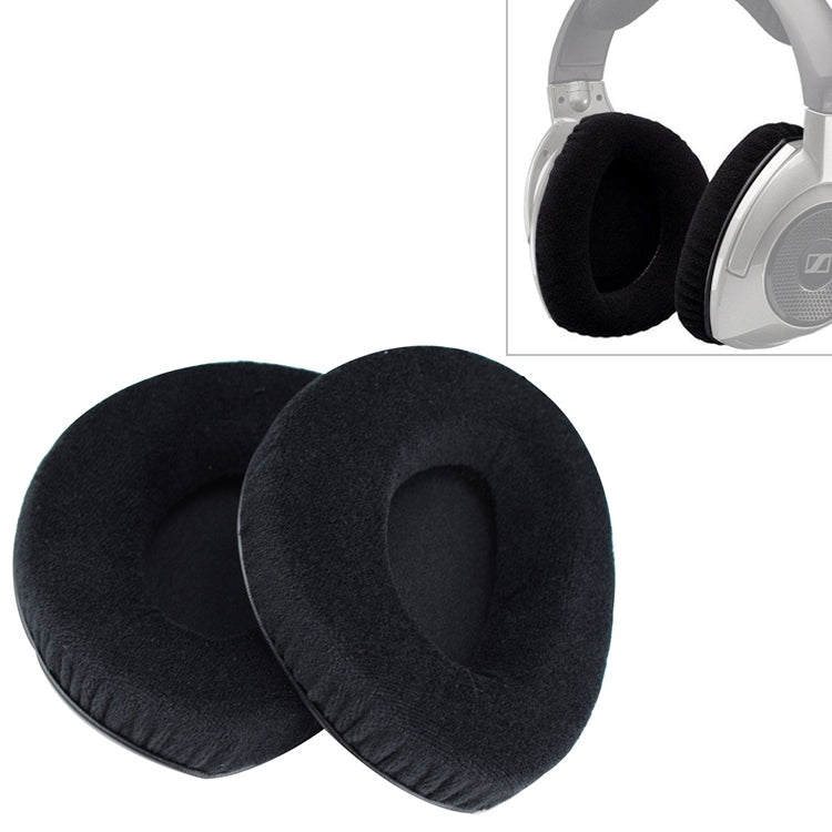 2 PCS For Sennheiser RS160 / 170 / HDR170 / 180 / 160 Flannelette Earphone Cushion Cover Earmuffs Replacement Earpads without Buckle - Earmuff & Pad by PMC TechLife | Online Shopping South Africa | PMC TechLife