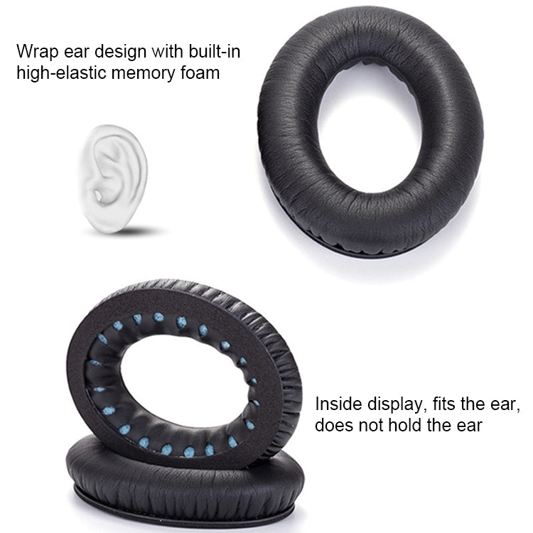 1 Pair Soft Earmuff Headphone Jacket with Black Soundproof Cotton for BOSE QC2 / QC15 / AE2 / QC25 (Dark Grey) - Earmuff & Pad by PMC TechLife | Online Shopping South Africa | PMC TechLife