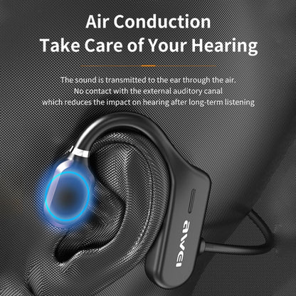 awei A889BL Air Conduction Sports Bluetooth 5.0 Wireless Headset - Bluetooth Earphone by awei | Online Shopping South Africa | PMC Jewellery