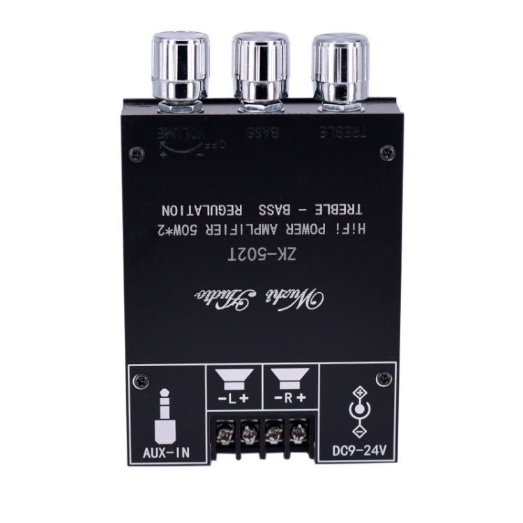 ZK-502T Bluetooth 5.0 50W x 2 Wireless TPA3116D2 Stereo HiFi Class D Amplifier Board Stereo Audio Amp Amplificador - Other Accessories by PMC TechLife | Online Shopping South Africa | PMC TechLife | Buy Now Pay Later Mobicred