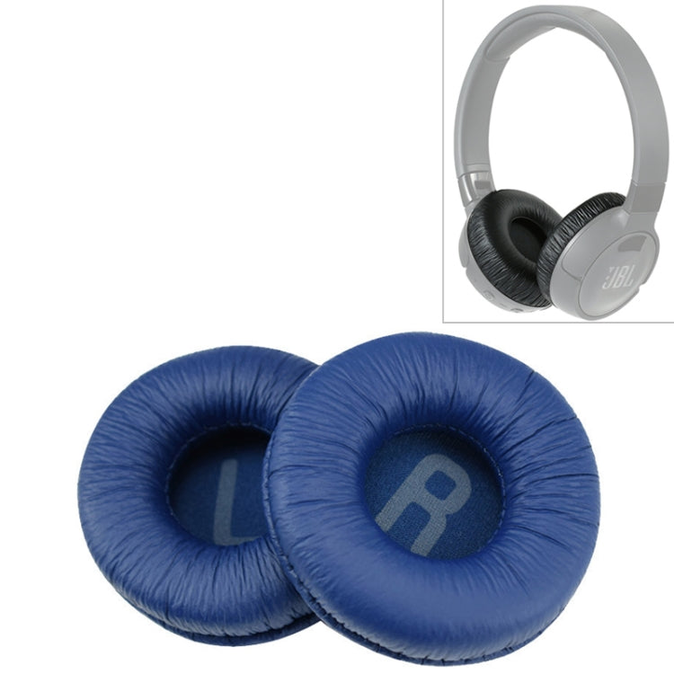 2 PCS For JBL Tune 600BTNC / T500BT / T450BT Earphone Cushion Cover Earmuffs Replacement Earpads with Mesh(Blue) - Earmuff & Pad by PMC TechLife | Online Shopping South Africa | PMC TechLife | Buy Now Pay Later Mobicred