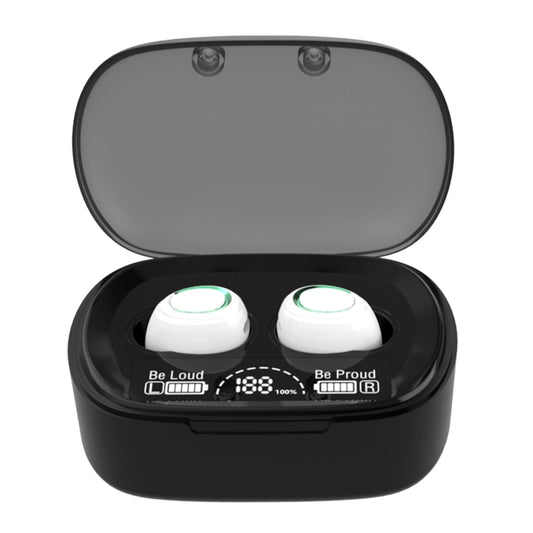 MD06 Mini In-ear TWS Wireless Touch Digital Display Bluetooth Earphone (White) - TWS Earphone by PMC Jewellery | Online Shopping South Africa | PMC Jewellery