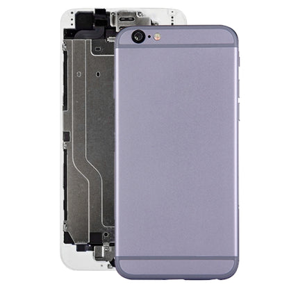 Full Housing Back Cover with Power Button & Volume Button Flex Cable for iPhone 6(Grey) - iPhone 6/6 Plus Parts by PMC Jewellery | Online Shopping South Africa | PMC Jewellery